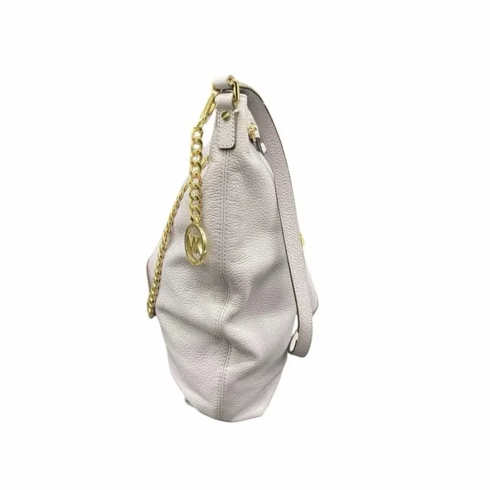 Michael Kors Jet Set Chain Large Pebbled Leather Shoulder Bag - Lilac - Picture 4 of 8